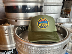 HBHL Dark Green Grab a Beer Trucker Hat