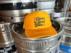 HBHL Yellow Cheers to Good Beers Trucker Hat