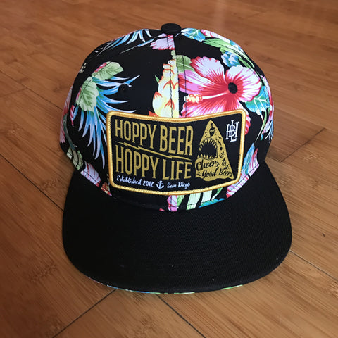 Hoppy Beer Hoppy Life  Aloha Snapback Beer Hat